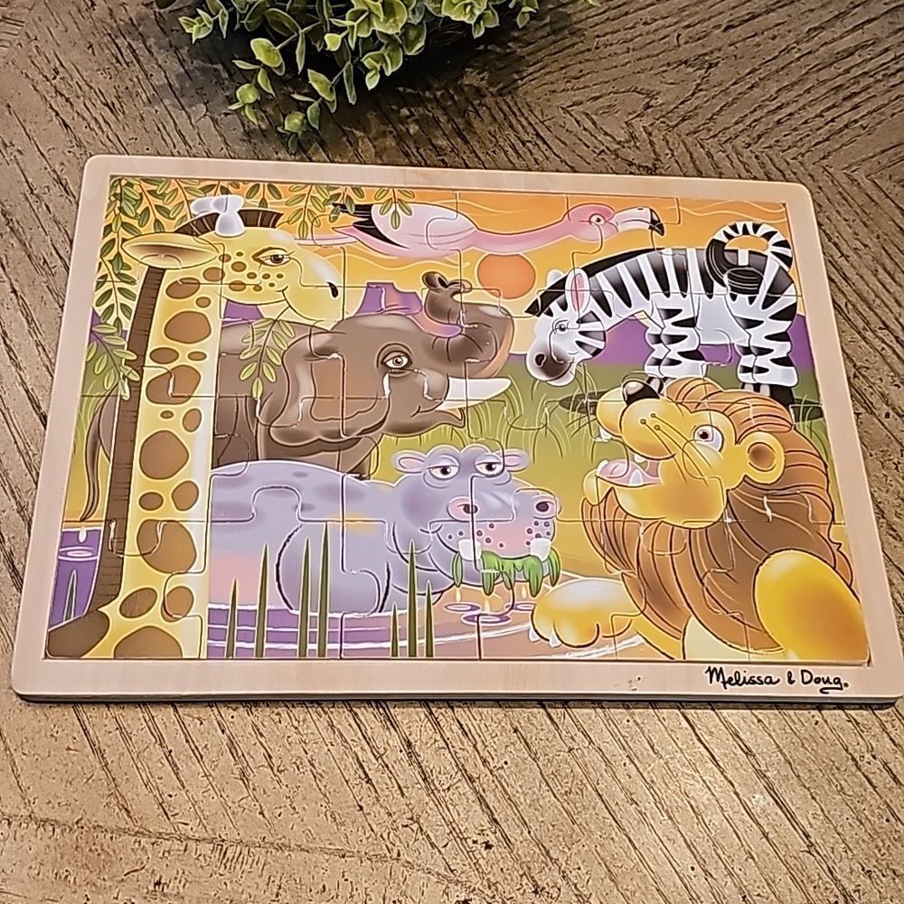 Wooden jigsaw puzzle animals Melissa & Doug